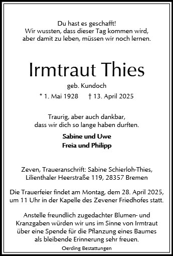 Irmtraut Thies
