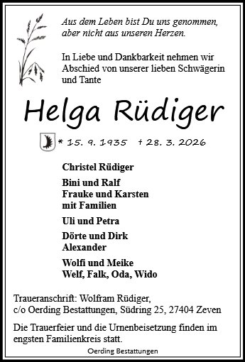Helga Rüdiger