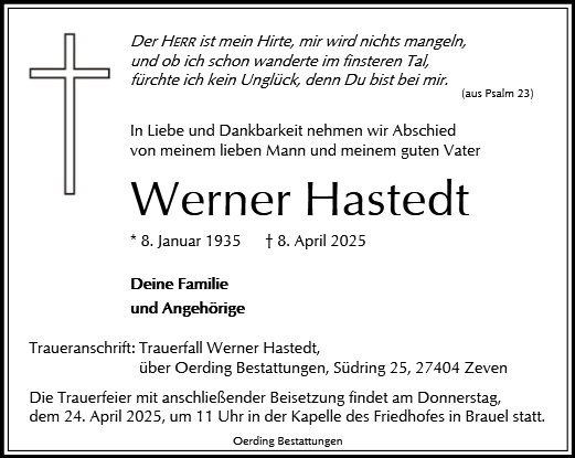 Werner Hastedt