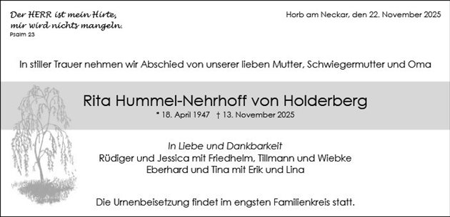 Rita Hummel-Nehrhoff von Holderberg