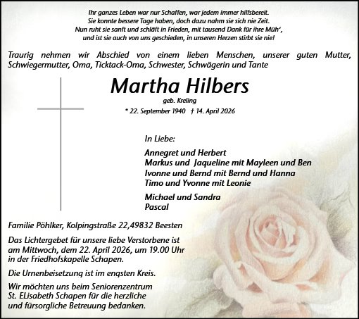 Martha Hilbers