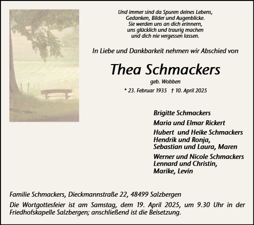 Theresia Schmackers