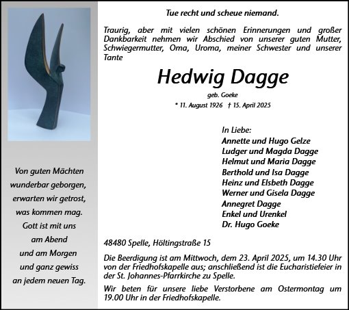 Hedwig Dagge