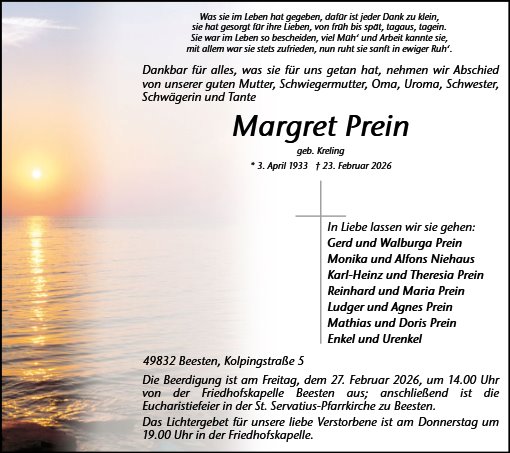 Margareta Prein