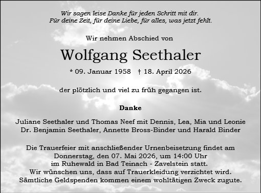 Wolfgang Seethaler