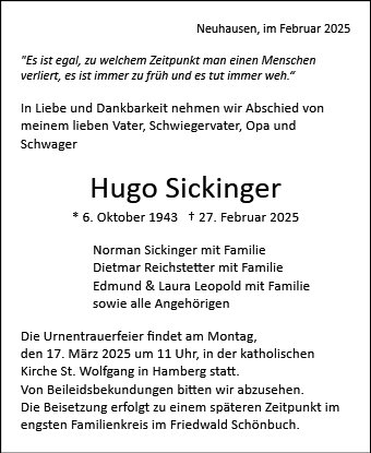 Hugo Sickinger