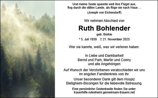 Ruth Bohlender