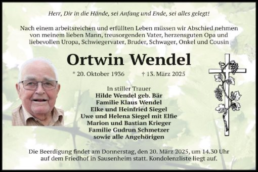 Ortwin Wendel
