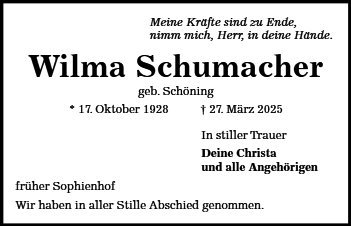 Wilma Schumacher