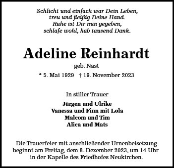 Adeline Reinhardt