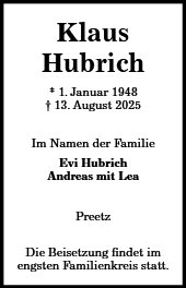 Klaus Hubrich