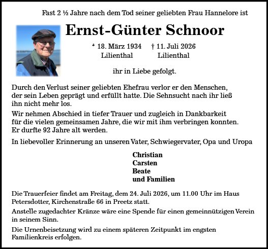 Ernst-Günter Schnoor