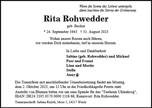 Rita Rohwedder