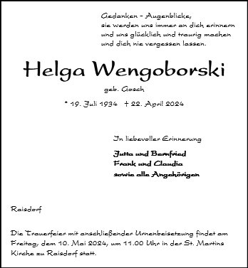 Helga Wengoborski