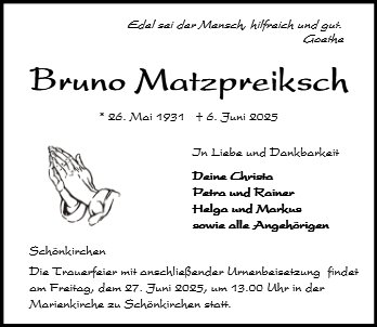 Bruno Matzpreiksch