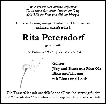 Rita Petersdorf