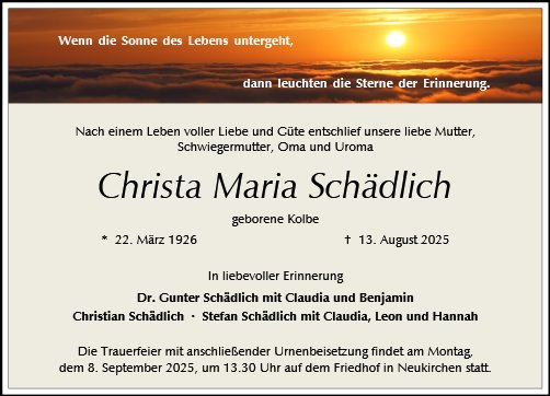 Christa Schädlich