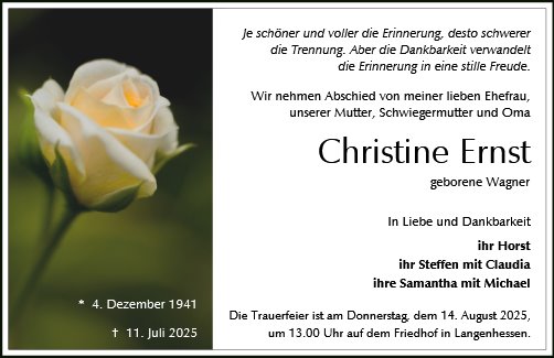 Christine Ernst