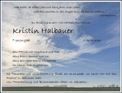 Kristin Halbauer