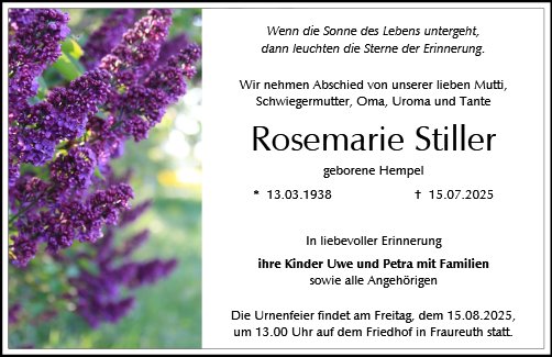 Rosemarie Stiller