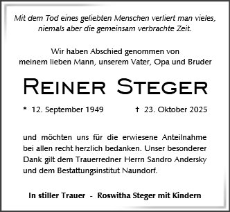 Reiner Steger