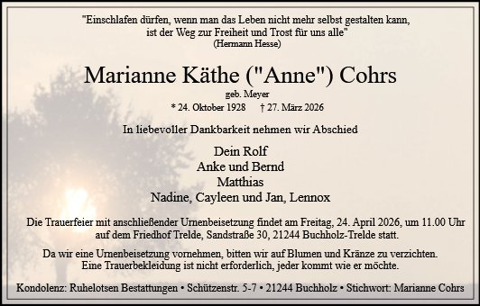 Marianne Cohrs