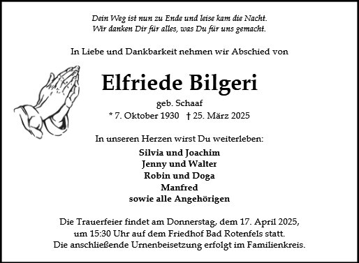 Elfriede Bilgeri