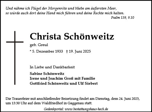 Christa Schönweitz