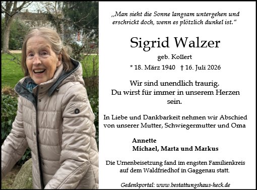 Sigrid Walzer