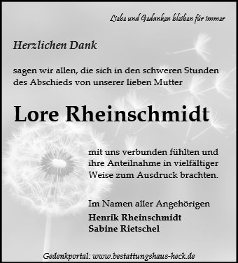 Lore Rheinschmidt