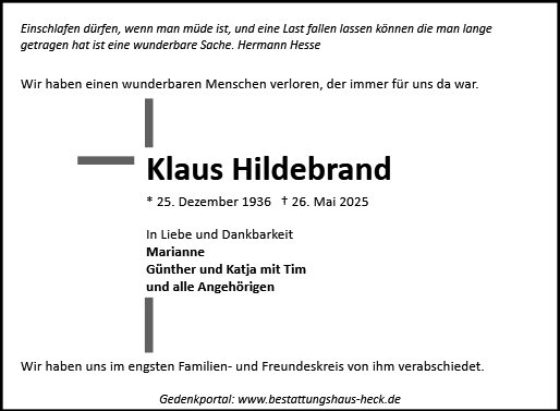 Klaus Hildebrand