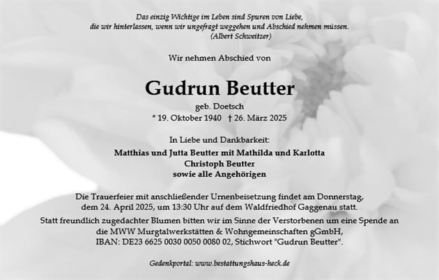 Gudrun Beutter