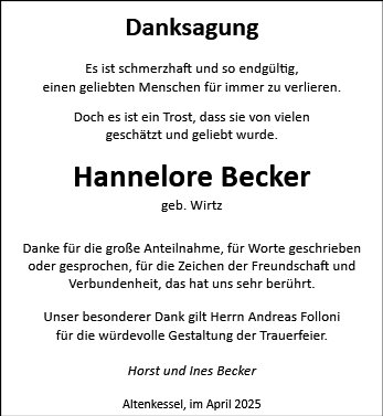 Hannelore Becker