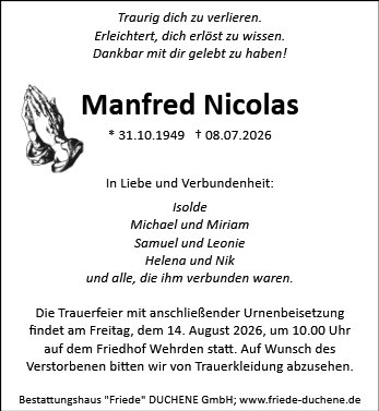 Manfred Nicolas