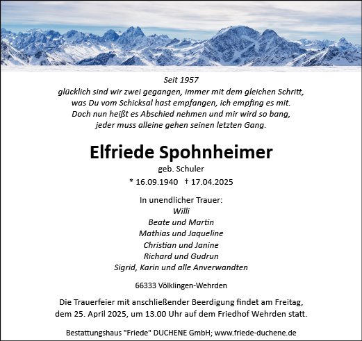 Elfriede Spohnheimer