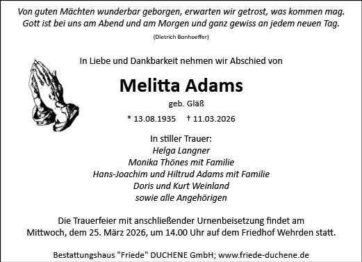 Melitta Adams