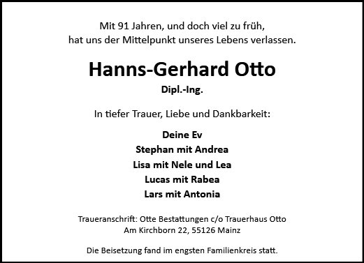 Hanns-Gerhard Otto