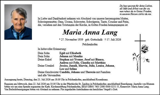 Maria Anna Lang
