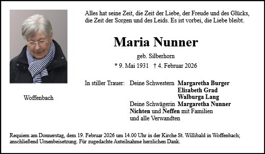 Maria Nunner