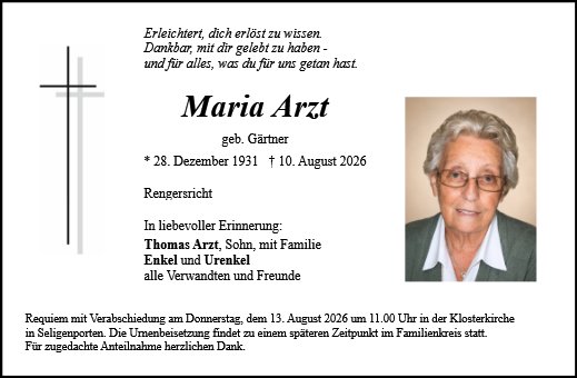 Maria Arzt