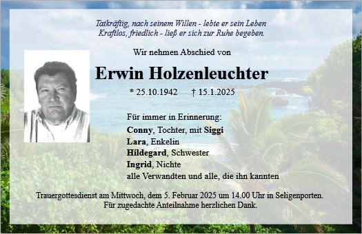 Erwin Holzenleuchter 