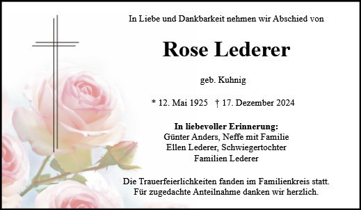 Rose Lederer