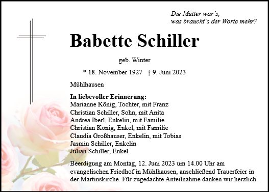 Babette Schiller