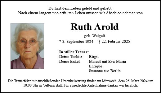 Ruth Arold