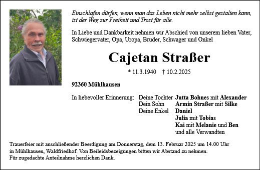 Cajetan Straßer