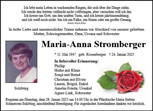 Maria-Anna Stromberger