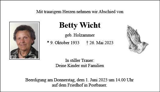 Betty Wicht