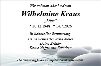 Wilhelmine Kraus