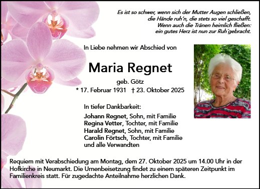 Maria Regnet