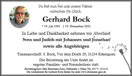 Gerhard Bock